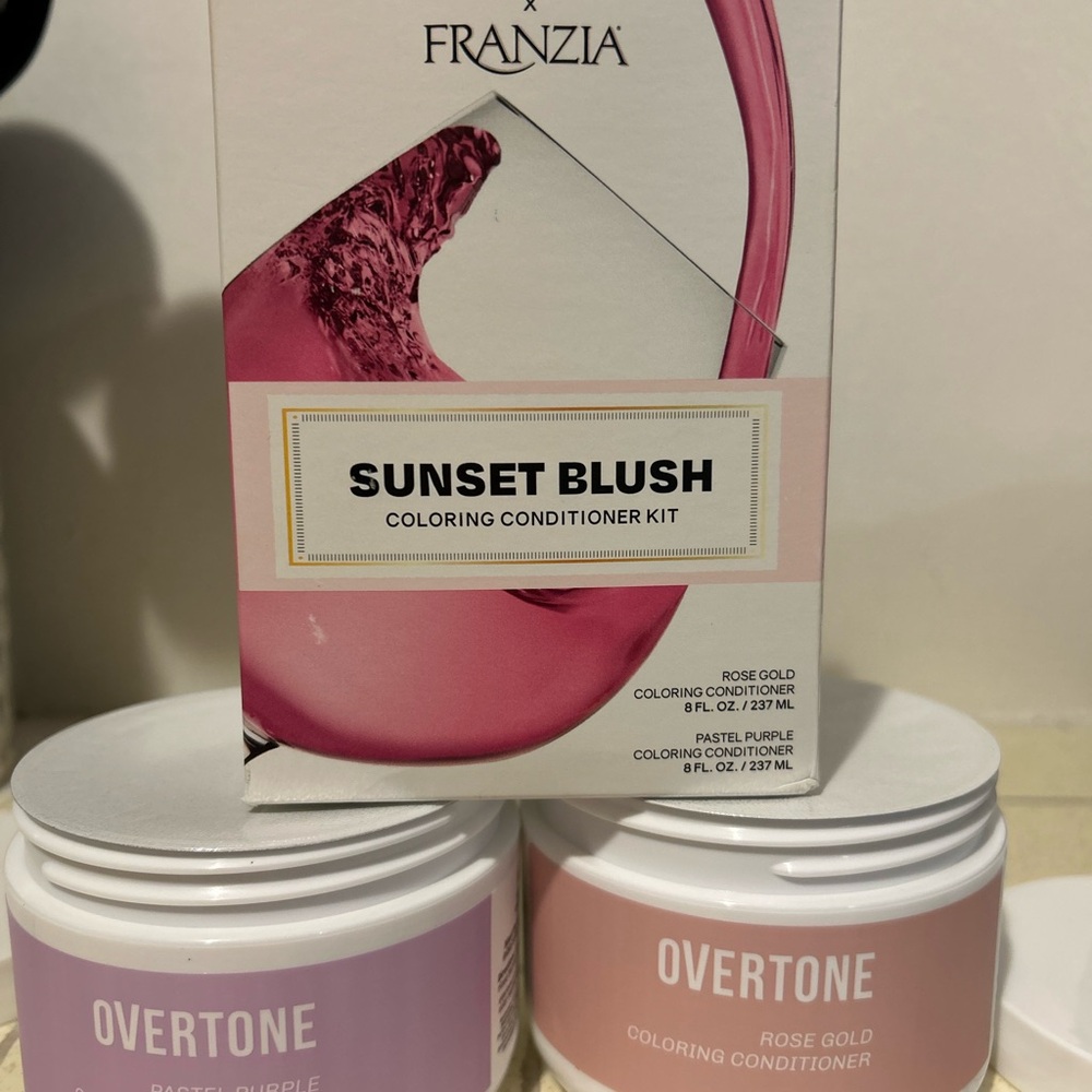 Overtone Rose Gold and Pastel Purple Coloring Conditioner Kit